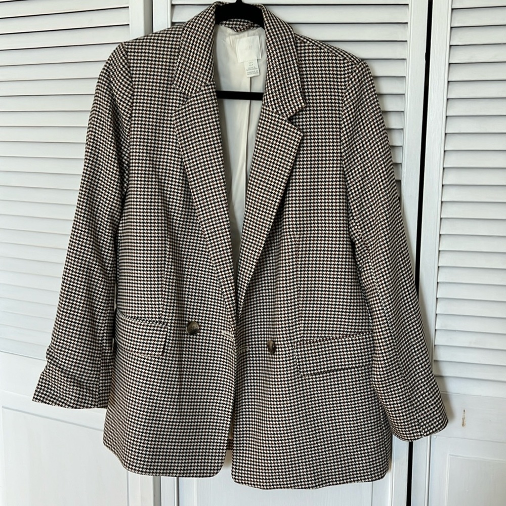 H&M Houndstooth blazer